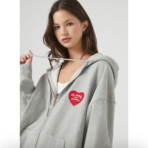Forever 21 Hello kitty. Kuromi & my melody zip up hoodie